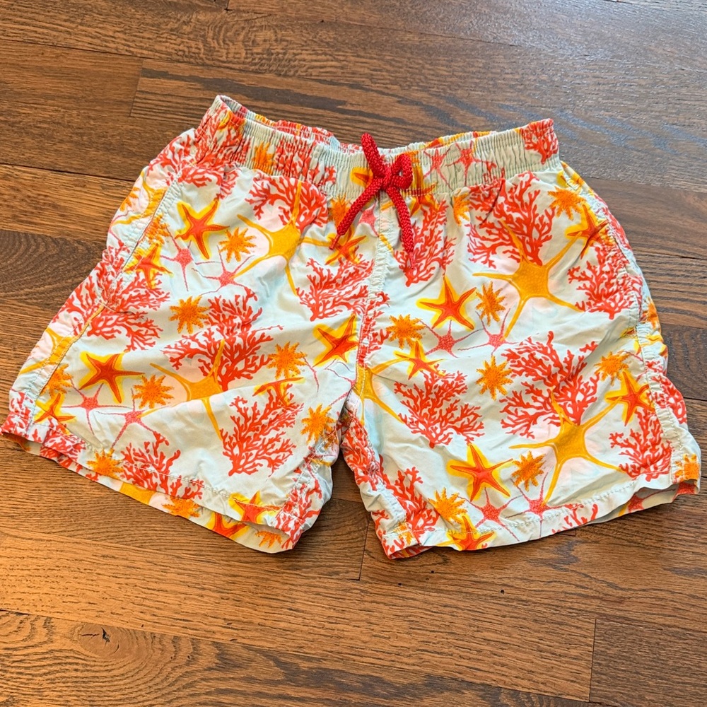 Coral & Starfish Print Swim Shorts